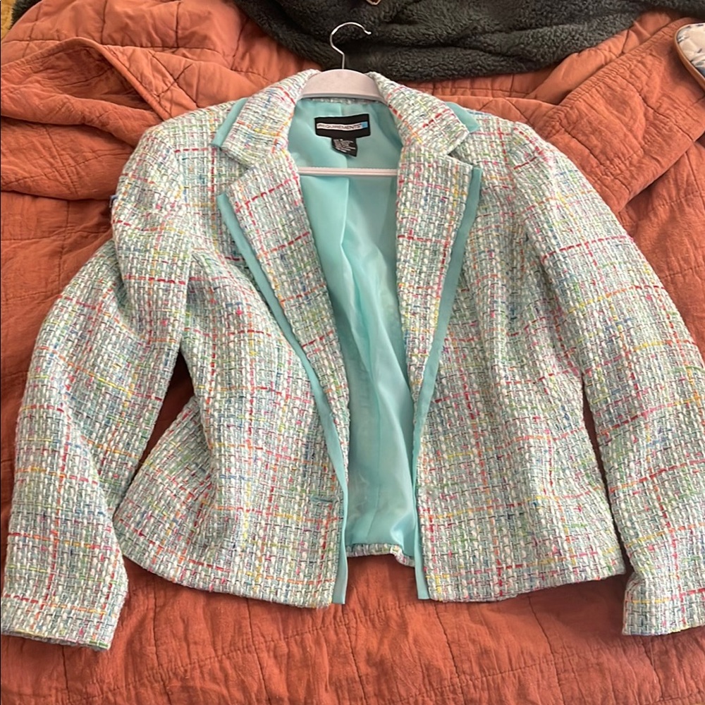 Women's Tweed Jacket - Multicolor